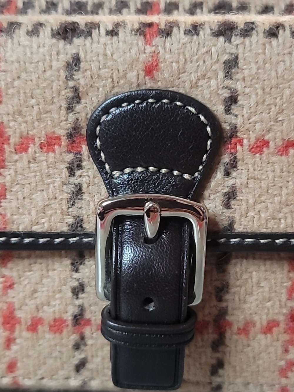 COACH Vintage Hampton wool plaid wristlet EUC - Picture 2 of 7